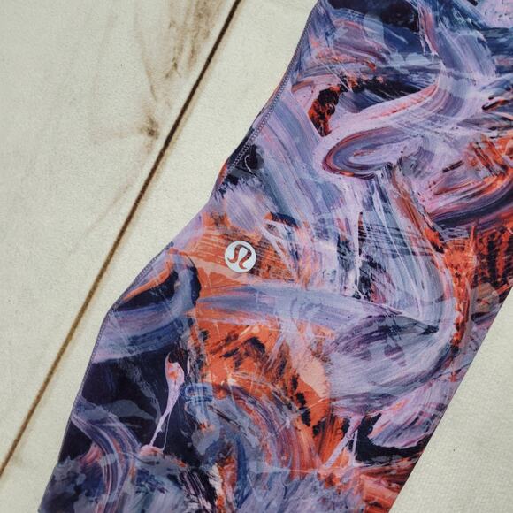 Lululemon base pace high rise crop leggings tights purple  23" - Picture 5 of 8
